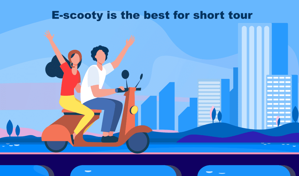 short trip with E-scooty